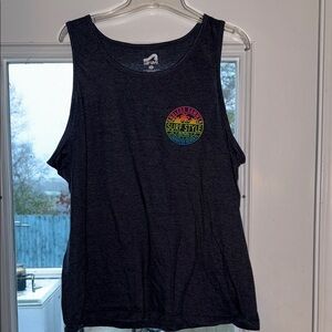 Surf Style gray Sleeveless Top XL